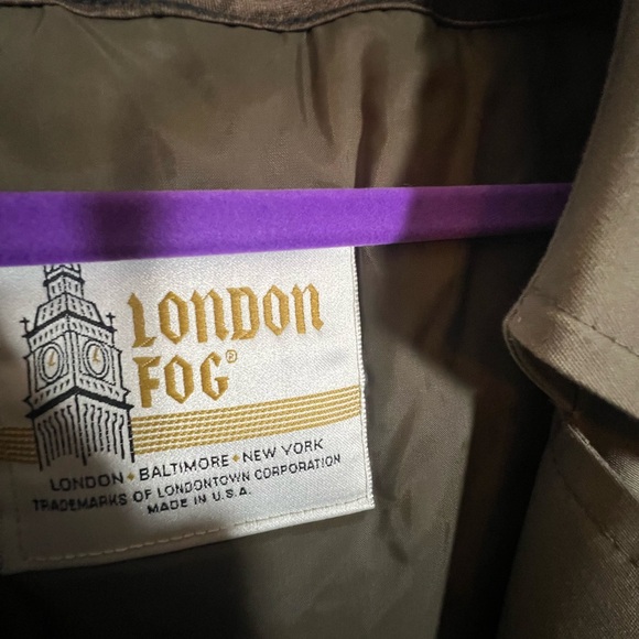 London Fog Charcoal Trench Coat - Picture 9 of 10